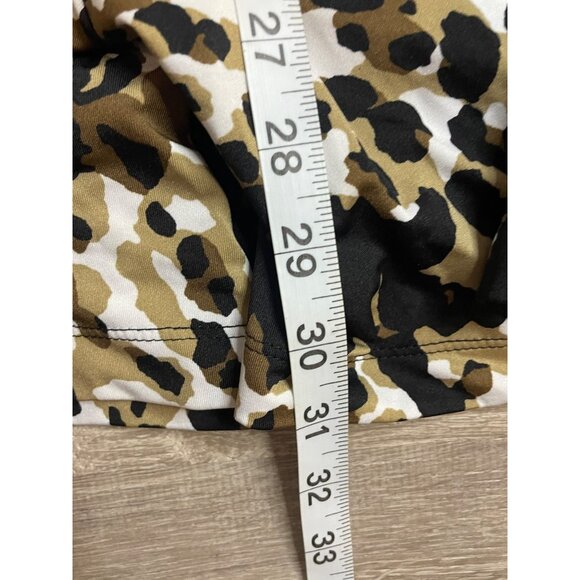 Emma and Michele Medium Sleeveless Patterned Dotted Faux Wrap Midi Dress - Picture 11 of 12